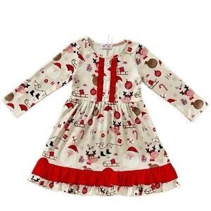 Pete and Lucy Santa sleigh dress several sizes. New in package.